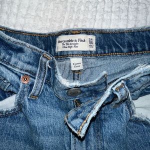 Abercrombie 90s straight jean curve love